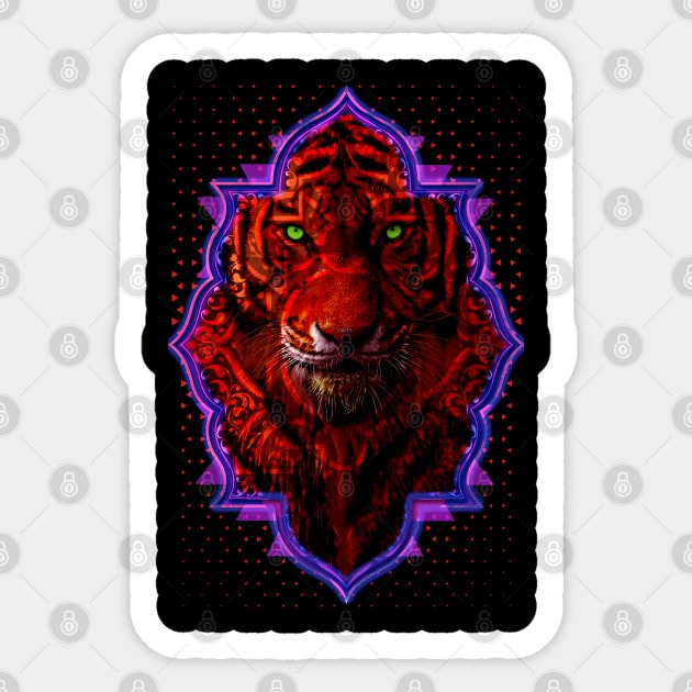 Tiger Mantra Sticker by Every Turn New Adventure Shop